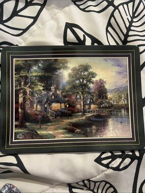 Thomas Kinkade Hometown Memories “Hometown Lake” limited edition plate